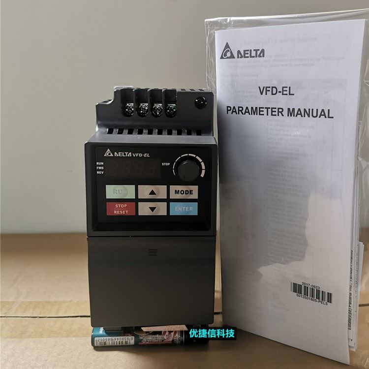 台达变频器 VFD015EL43A-W 1.5KW380V，传动带专用变频器 全新原装