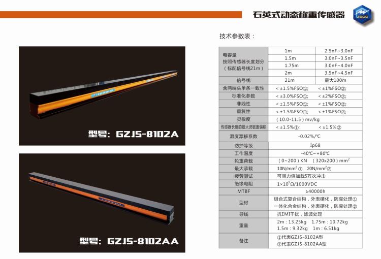 非现场超窄型石英式称重传感器轨迹传感器称重传感器