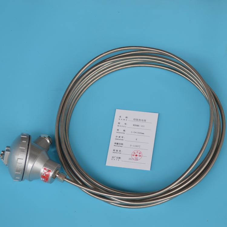 山东 铠装探头可弯曲温度传感器 WRNK2-231 商华_温度传感器_传感器_工业自动化_供应_工品联盟网