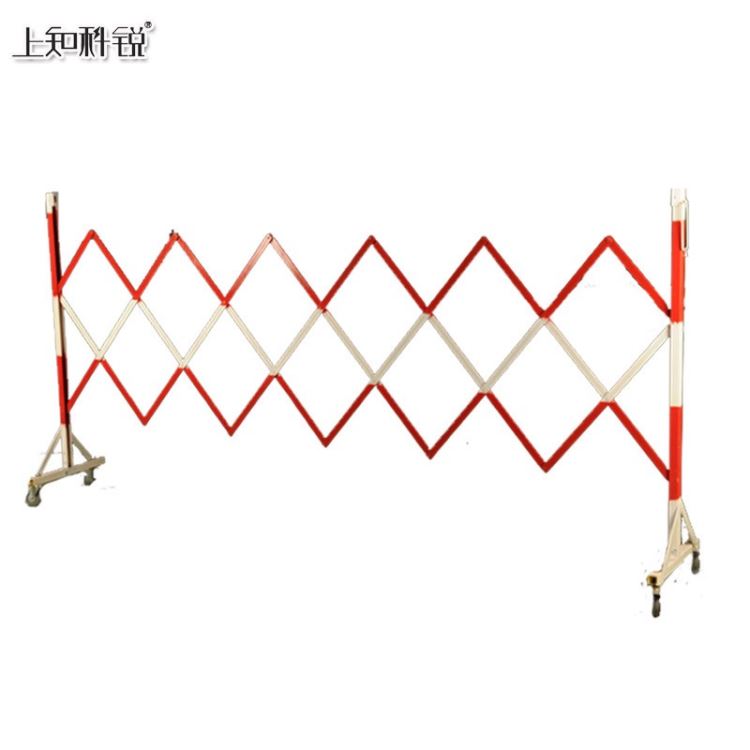 安全围栏  WL-JS2-1.2*2米 检修区域围挡 管式绝缘伸缩 管径26mm  上知科锐 红白相间 玻璃钢环氧树脂