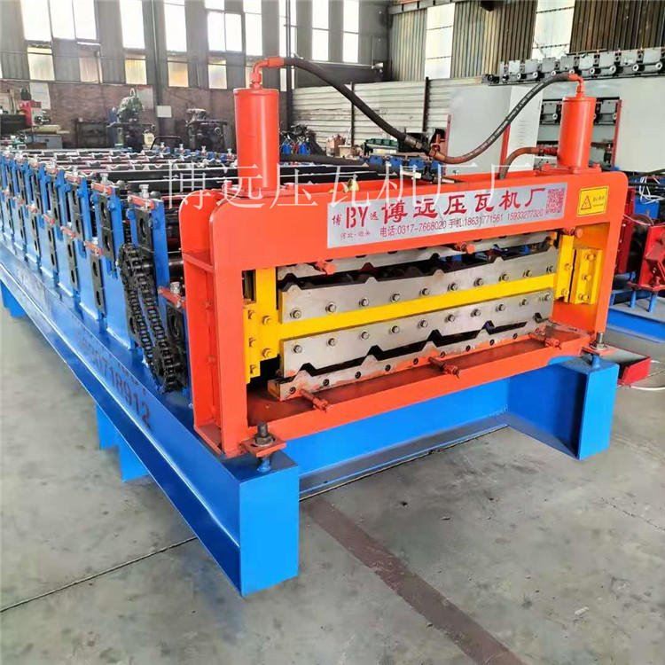彩钢压瓦机 全自动双层压瓦机 840/900型铁皮瓦机 液压驱动压瓦机 东光博远供应_伺服驱动_伺服系统_工业自动化_供应_工品联盟网