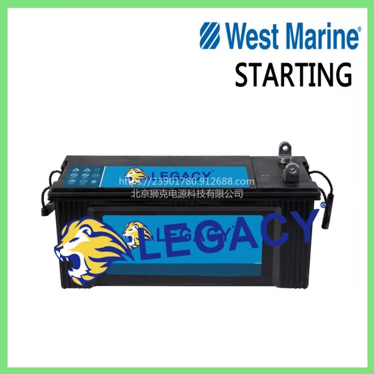 美国West Marine蓄电池Starting蓄电池Group 8D 两用 AGM 电12V245AH蓄电池