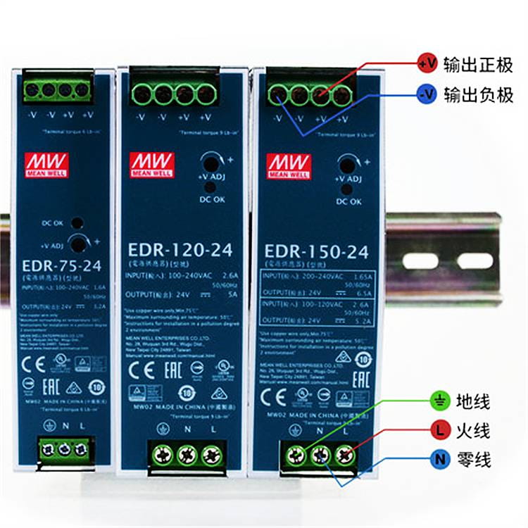 台湾明纬开关电源LRS-350-5/12/24V MW明伟薄S-350W直流监控照明 明纬开关电源代理_开关电源_电源_电工电气_供应_工品联盟网