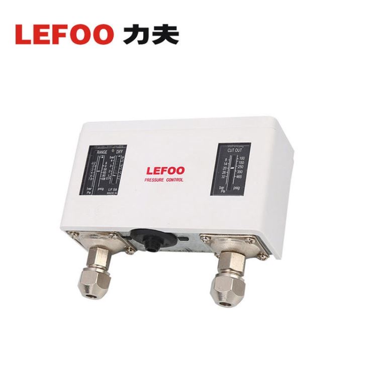 LEFOO力夫LF58双压力开关 制冷机组压控开关 冷干机压力开关 制冰机压力控制器 锅炉压力控制器 压缩机保护开关_压力开关_开关_电工电气_供应_工品联盟网