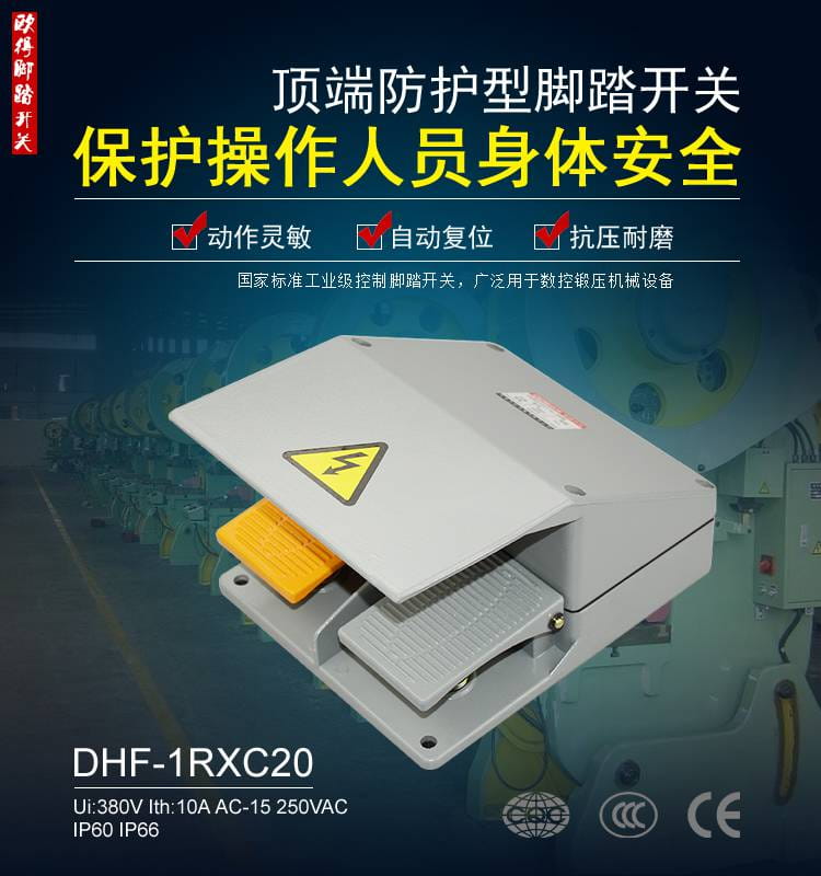 DHF-1RXC20脚踏开关防护罩数控液压剪板成型加工机上下双联控制