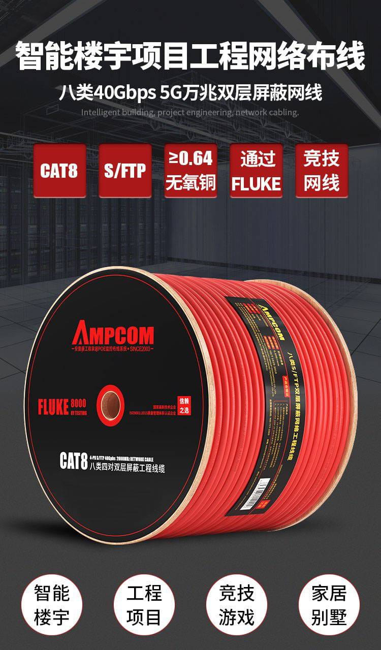 安普康Ampcom6类网络模块免打工程级镀金千兆RJ45路由器CAT6类水晶头网线连接头机房宽带网口_水晶头_综合布线_电工电气_供应_工品联盟网