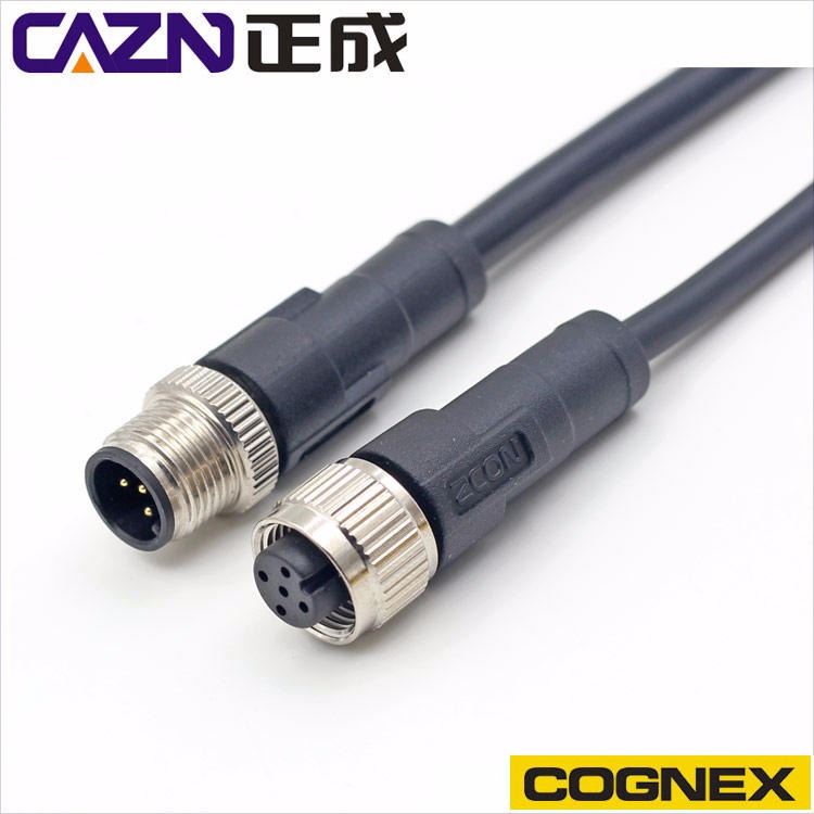 康耐视COGNEX工业相机高柔拖链网线M12航空插头连接器8芯转接RJ45水晶头_水晶头_综合布线_电工电气_供应_工品联盟网