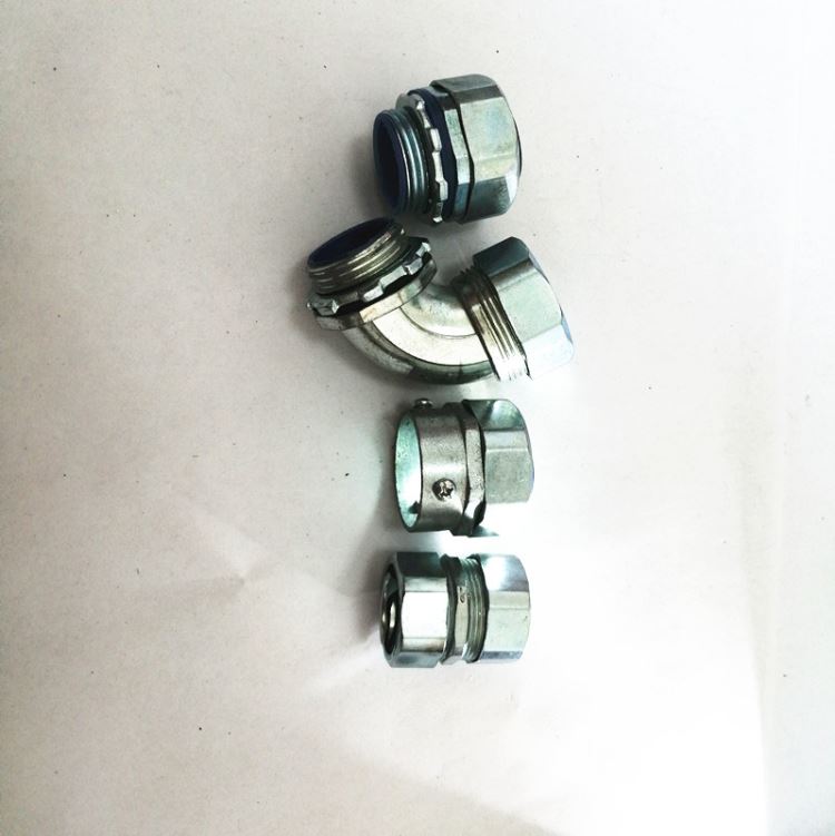 吉林白城易科品牌金属接头护线软管接头,锌合金90度弯头,批发零售_软管固定头_管件线槽_电工电气_供应_工品联盟网