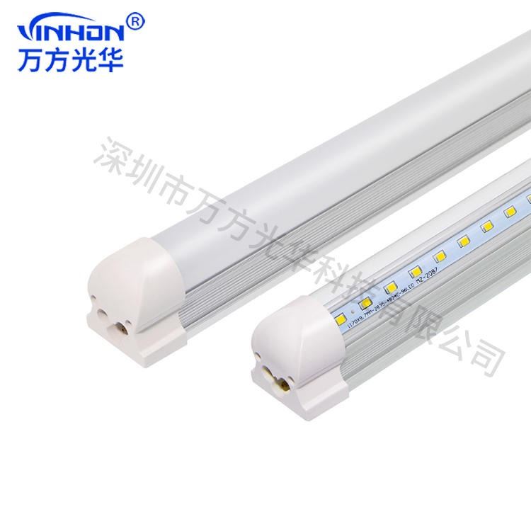 厂家供货日光灯 0.9m18w24w铝塑t8一体V型灯管 学校办公室高光效高显指led灯管 万方光华_LED灯管_光源_工业照明_供应_工品联盟网