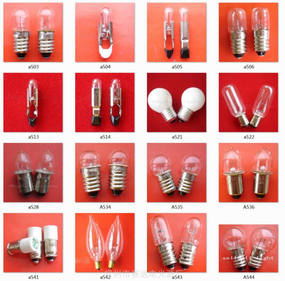 带引线米泡 按摩器灯泡 仪表灯泡 指示灯泡 微型灯泡 T3mm T4mm T4.7mm T5mm