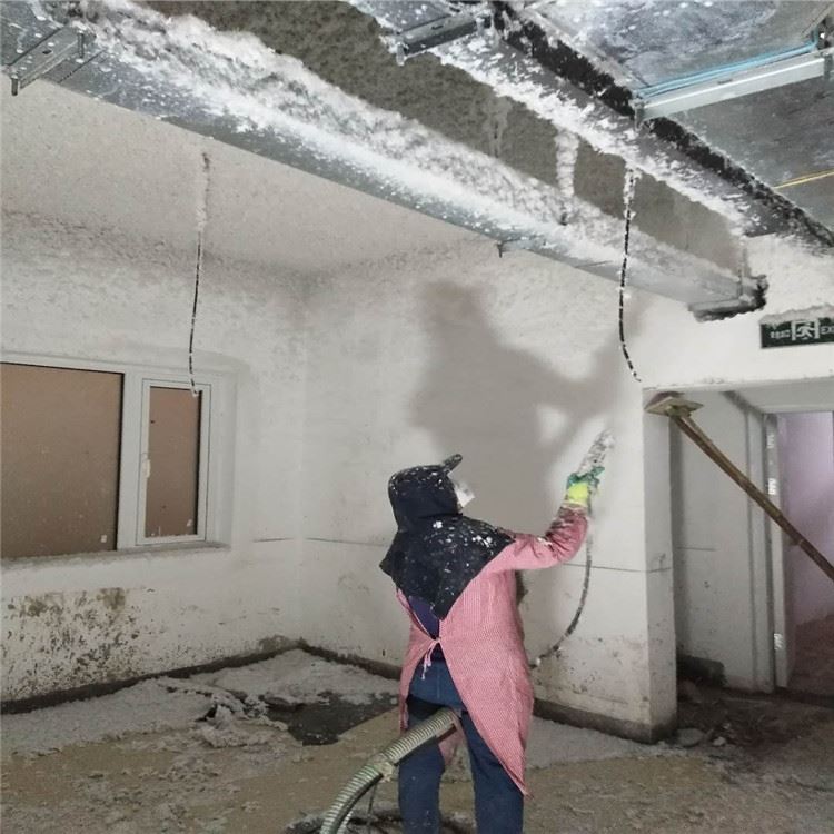 东鼎无机纤维喷涂 顶棚施工 防火降噪隔音_顶棚灯具_室内灯具_工业照明_供应_工品联盟网