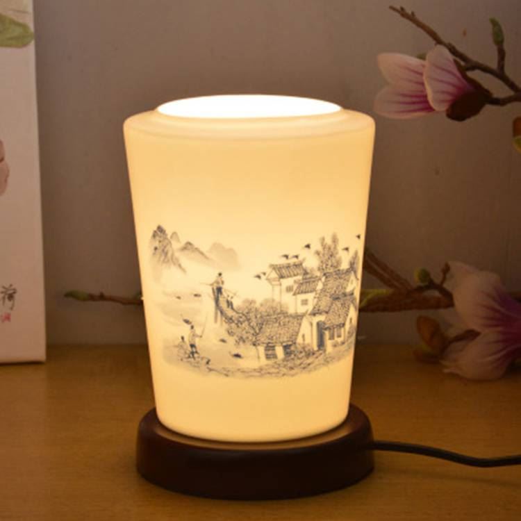 景德镇陶瓷台灯卧室床头台灯卧室创意台灯喂奶台灯_台灯_室内灯具_工业照明_供应_工品联盟网