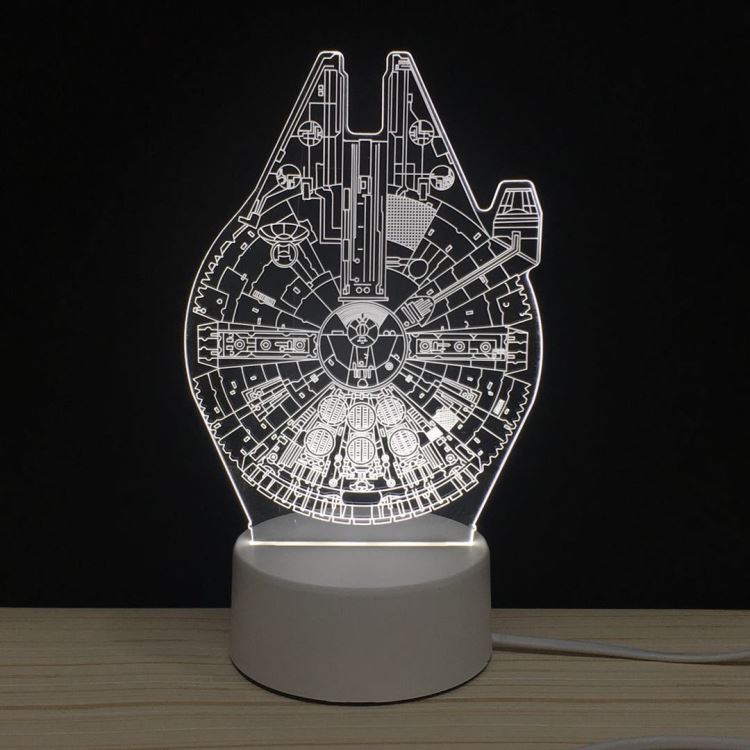 3D台灯led小夜灯千年隼 创意个性礼品支持定制图案专业出口_台灯_室内灯具_工业照明_供应_工品联盟网