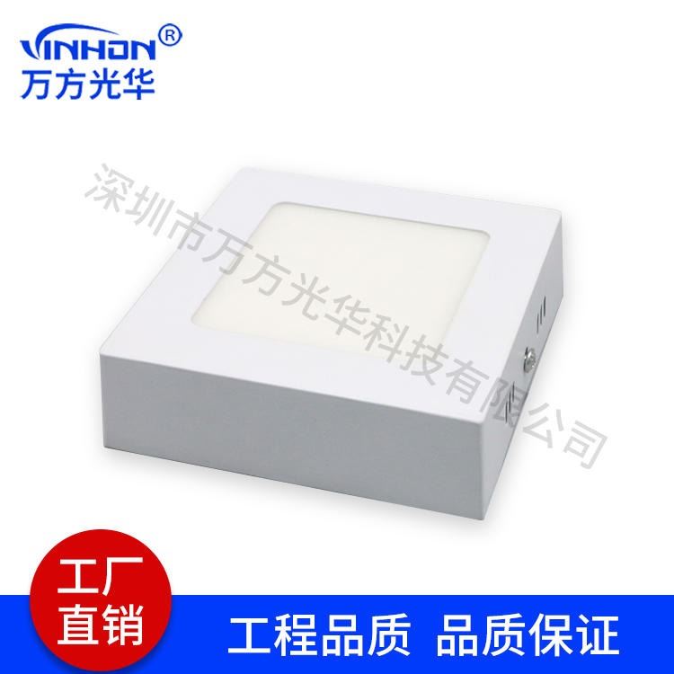 深圳工厂led面板灯 30w明装面板灯面径400mm 白光暖光中性光方形面板灯 质保三年吸顶灯_吸顶灯_室内灯具_工业照明_供应_工品联盟网