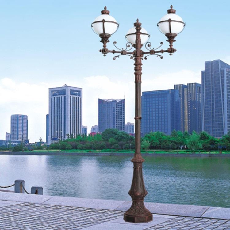 旭可照明厂家直销三头庭院灯 广场庭院灯 太阳能庭院灯 艺术造型灯定制 XK-47201_庭院灯_室外灯具_工业照明_供应_工品联盟网