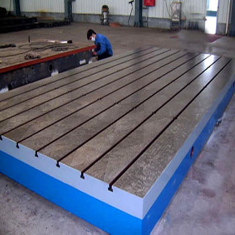 T型槽铸铁焊接平台地铁板电机实验平台落地镗床工作台