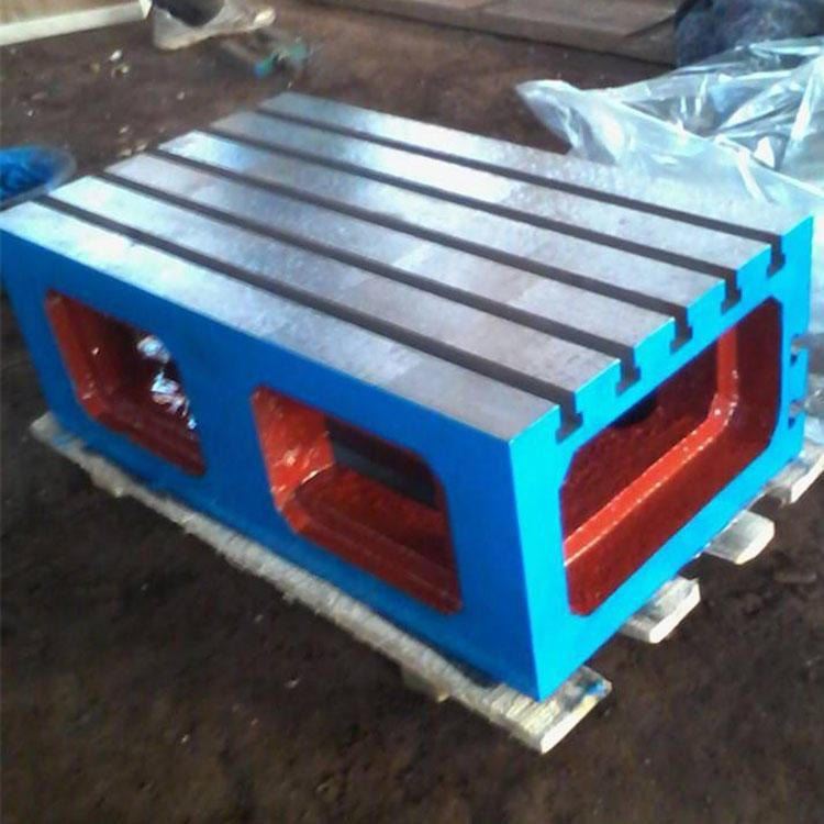 HT250 铸铁 T型槽机床垫箱 三本 镗床工装方箱 铸铁T型槽方箱