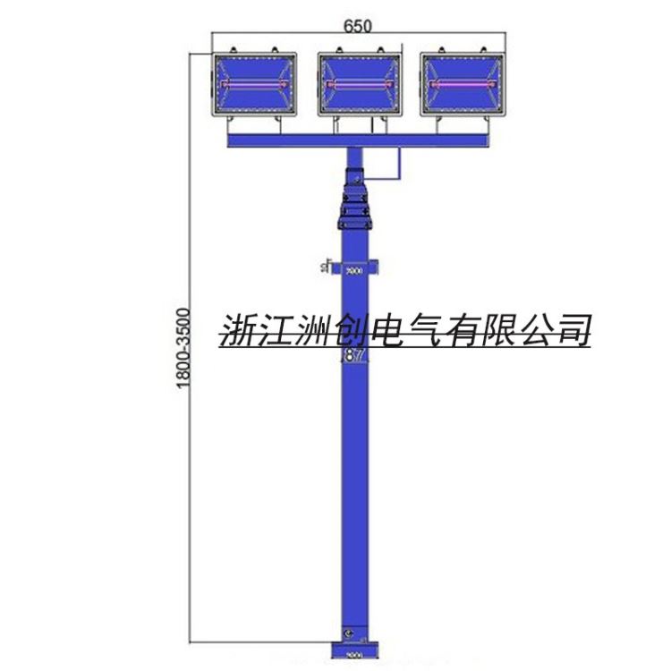 气动升降照明灯 高杆气动升降式车载移动应急照明设备SFD9000B_SFD9000B_SFD9000B_气动真空元件_气动设备_机械设备_供应_工品联盟网