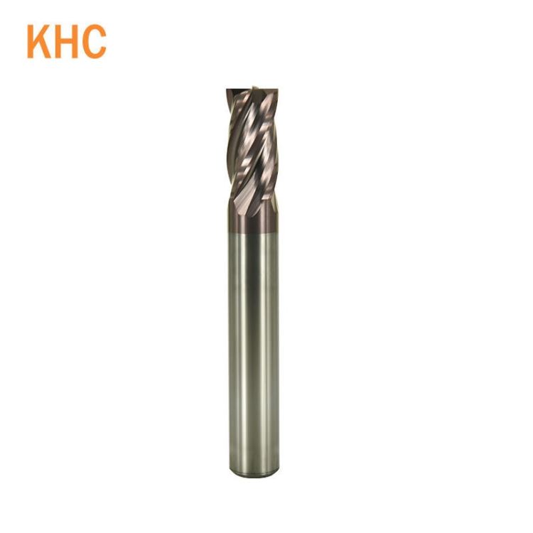 德国KHC4刃钨钢平底立铣刀CNC数控铣刀HRC55涂层铣刀钢件铣刀不锈钢铣刀