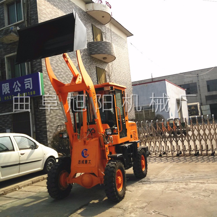 新款供应1T铲斗农用抓草机家用小型装载机旭阳牌四驱轮胎式推土机_推土机_工程建筑机械_机械设备_供应_工品联盟网