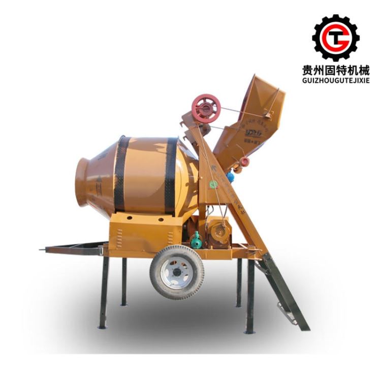 黔东南厂家供应混凝土机械 爬斗上料水泥砂浆搅拌机 固特机械JZC500双锥滚筒式搅拌机_混凝土机械_工程建筑机械_机械设备_供应_工品联盟网