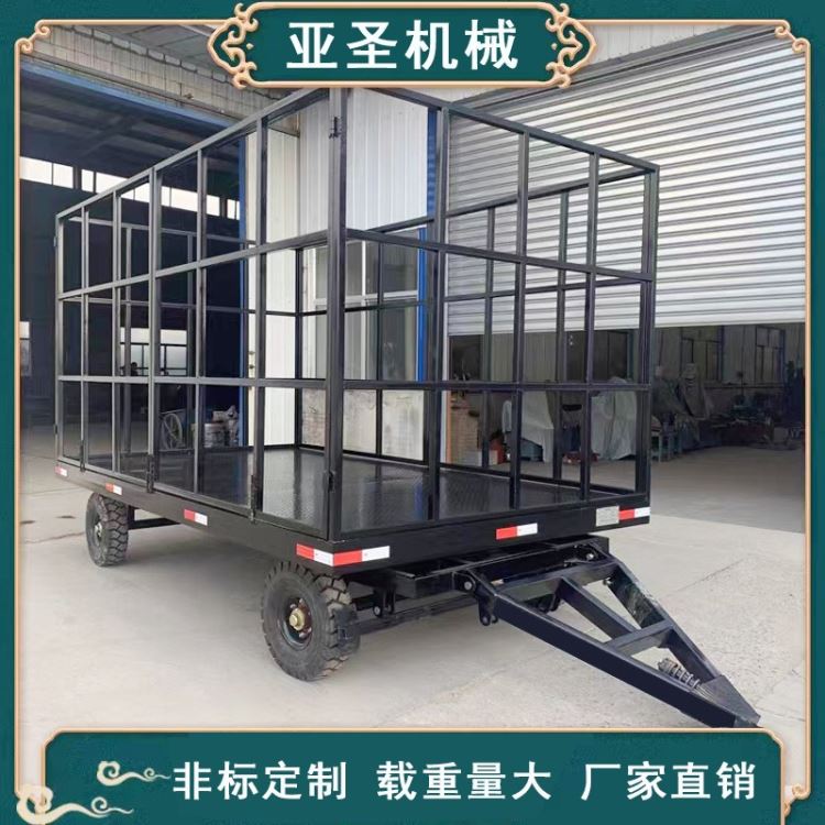 工厂用平板车 车间货物周转车 叉车货物平板拖车 亚圣PBTC-10_叉车_工程建筑机械_机械设备_供应_工品联盟网