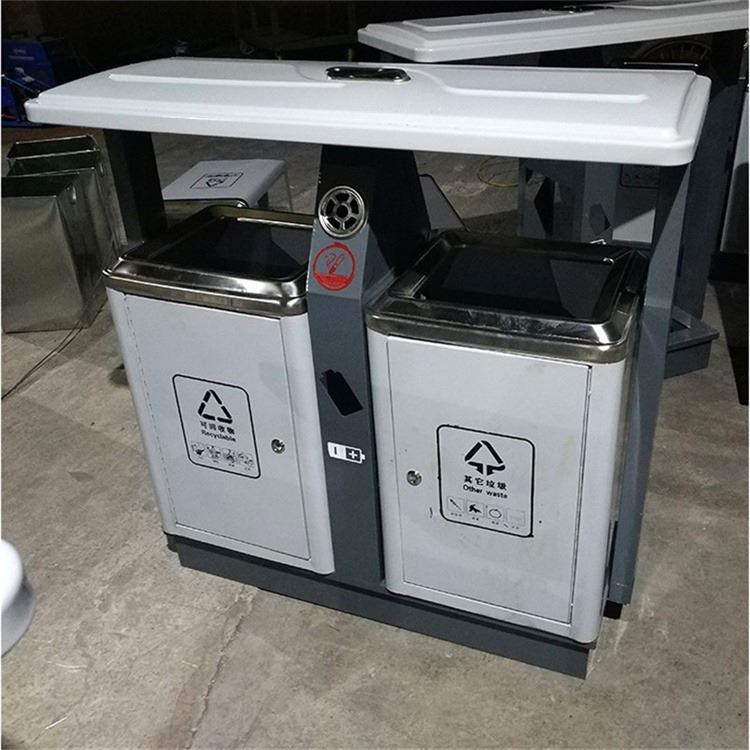 环卫垃圾箱 分类垃圾桶 不锈钢材质 景区公园用 宏北环卫_市政环卫机械_工程建筑机械_机械设备_供应_工品联盟网