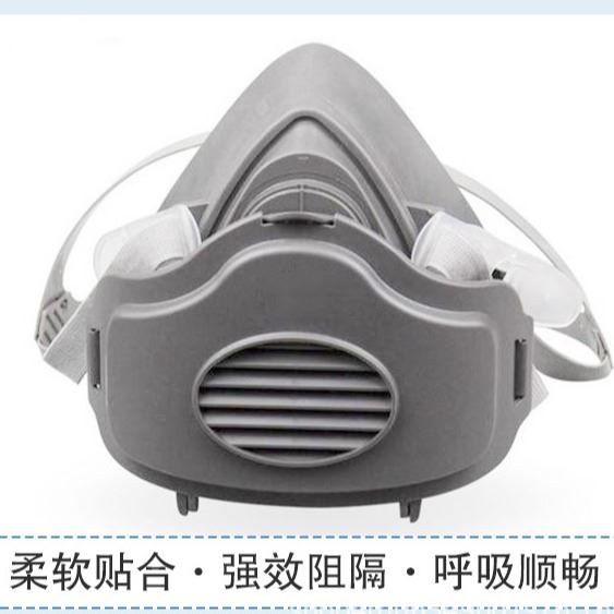 防工业粉尘硅胶防护面罩 kn95防尘口罩面具半面罩3200同款 厂家批发联友