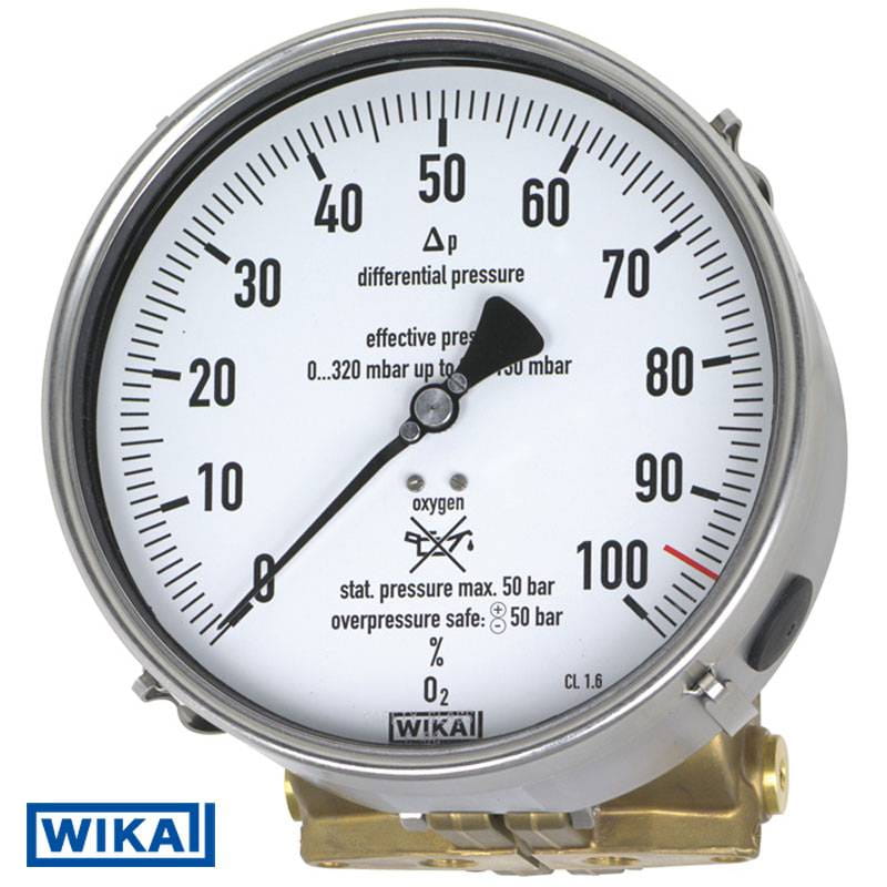 威卡 712.15.160铜合金或不锈钢材质差压表 适用低温测量