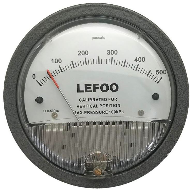 LEFOO力夫 LFB机械式微压差表 医用/嵌入式压差表 风压差表 过滤器差压表 洁净室指针压差计 空气差压计_差压表_压力仪表_仪器仪表_供应_工品联盟网