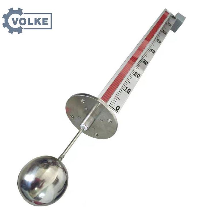 磁性浮子液位计 VOLKE磁翻板远传4-20MA 304不锈钢锅炉水位计油位计