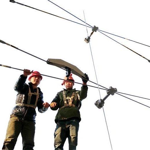 高铁张力仪 线索张力检测装置 钢丝绳测力仪 弹性吊索张力测试仪 杆塔张拉力计 拉线测力仪
