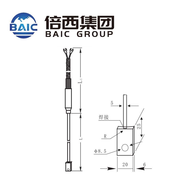 上海倍西集团-贴壁式热电阻温度计-WZPK-191M-品牌直销