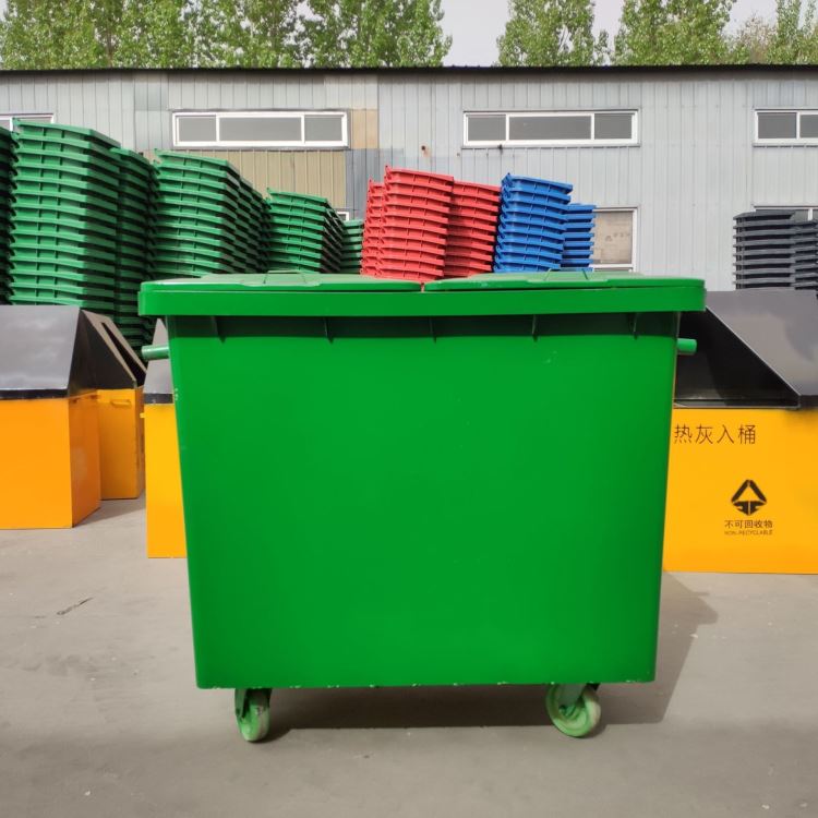 660L铁质垃圾桶大号垃圾桶 环卫660升果皮箱垃圾桶户外铁质镀锌垃圾桶 支持定制