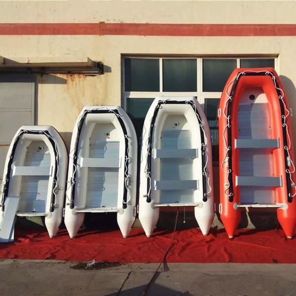 海之蓝游艇带龙骨铝合金底板加厚PVC材料充锋舟/充气橡皮艇/救生艇
