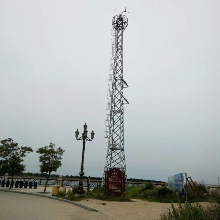 厂家直供 专业生产安装10米--50米监控杆塔 监控设备 景县鸿光铁塔 设计或来图施工
