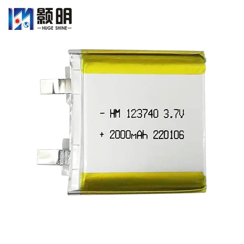 颢明HM 123740锂电池3.7V2000mAh 电动螺丝刀 智能保温瓶 富氢水杯电池