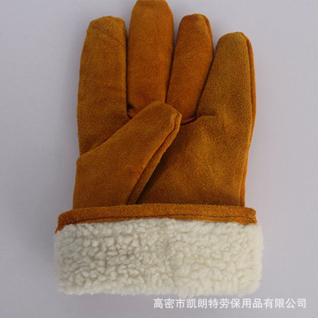 新款加厚电焊手套 加棉五指电焊手套 劳保手套 手部防护耐磨_劳保手套_手部防护_个人防护_供应_工品联盟网