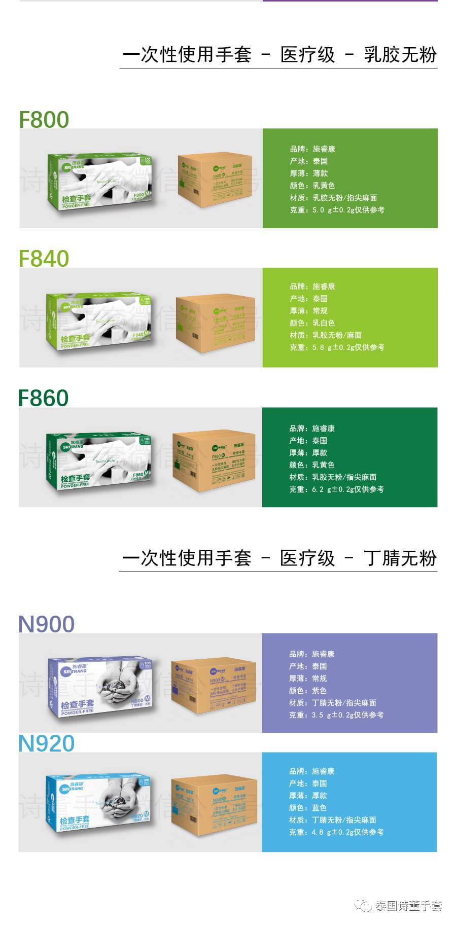 加厚乳胶手套 一次性手套 无粉，更易于穿戴 施睿康f840中号M 现可发_一次性手套_手部防护_个人防护_供应_工品联盟网