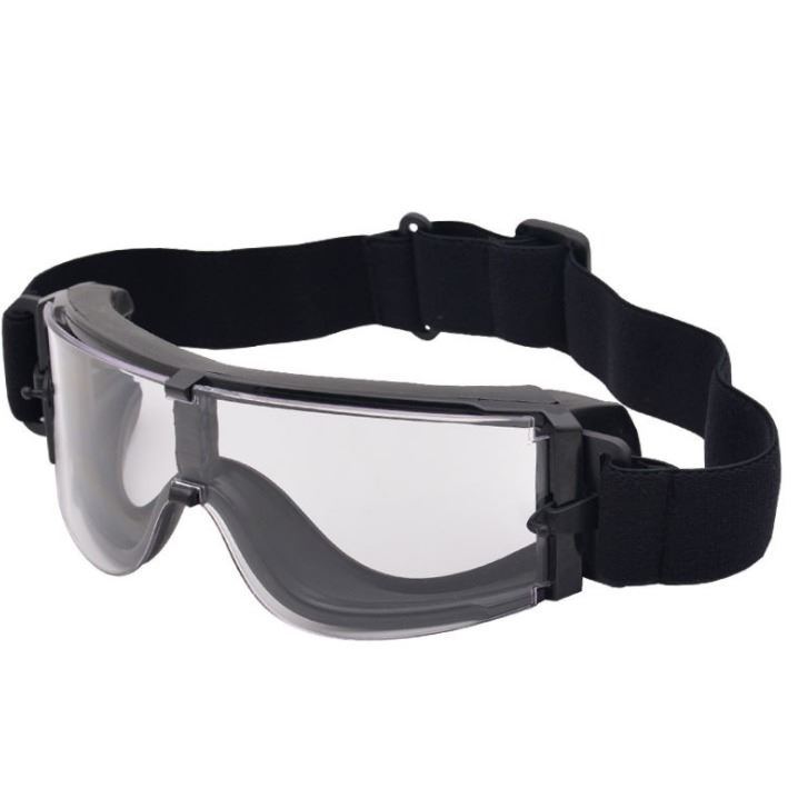 九为  现货三付镜片X800风镜战术护目镜迷彩布包执勤巡逻训练眼镜x800