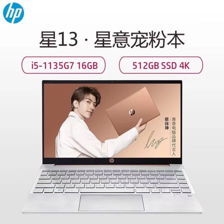 蔡徐坤代言 惠普（HP）星13  13.3英寸超轻薄办公学习笔记本电脑十一代酷睿  背光!指纹!金属