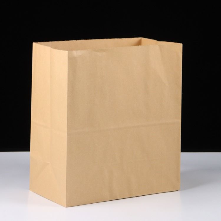 泰润tr-03供应通用 牛皮纸方底袋 冰箱收纳保鲜袋 外卖食品打包纸袋可定制加印