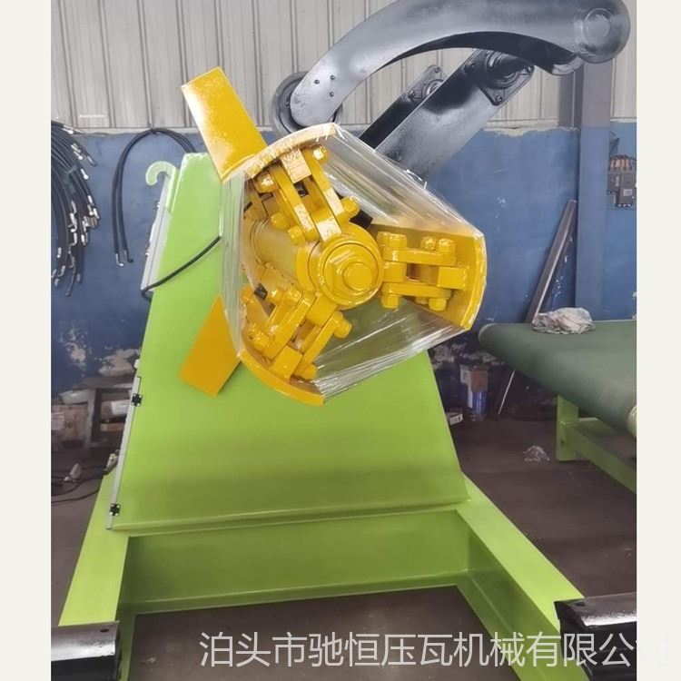 5吨开卷机 收卷上料架 全自动涨紧液压开卷机 驰恒压瓦机_镀铬板(卷)_涂镀板_冶金矿产_供应_工品联盟网