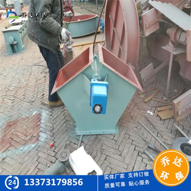 山东客户采购电动三通分料器 气动正三通卸料器 圆口DN400耐磨板三通分料器价格_耐磨板_中厚板_冶金矿产_供应_工品联盟网