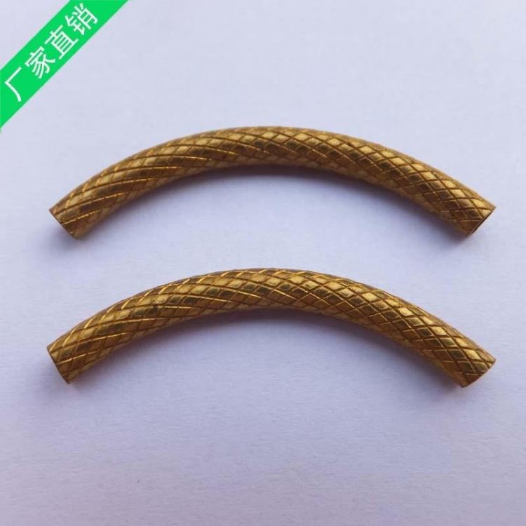 厂家直销 供应201不锈钢管 薄壁铜花纹空心弯通 饰品装饰配件_不锈钢管_不锈钢_冶金矿产_供应_工品联盟网