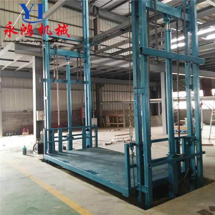 兰州用液压升降货梯 固定货物举升机 SJD自动液压升降台 轨道液压货梯_升降机_牵引升降_搬运存储包装_供应_工品联盟网