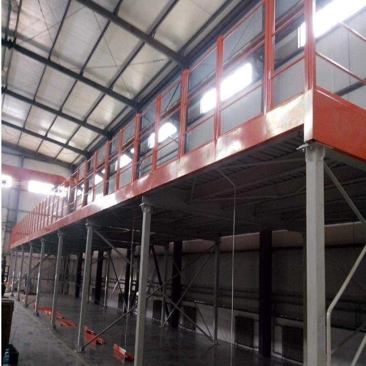 钢平台货架厂商供应车间货架 二层钢制平台 价格合理 森沃仓储_装卸平台_牵引升降_搬运存储包装_供应_工品联盟网