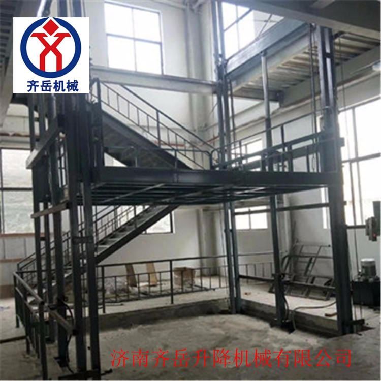 厂家直销SJD2.0T-6液压货梯 导轨式升降机 电梯配置 厂房工业货梯 起重机 海门市齐岳直销电动升降台_升降机_牵引升降_搬运存储包装_供应_工品联盟网