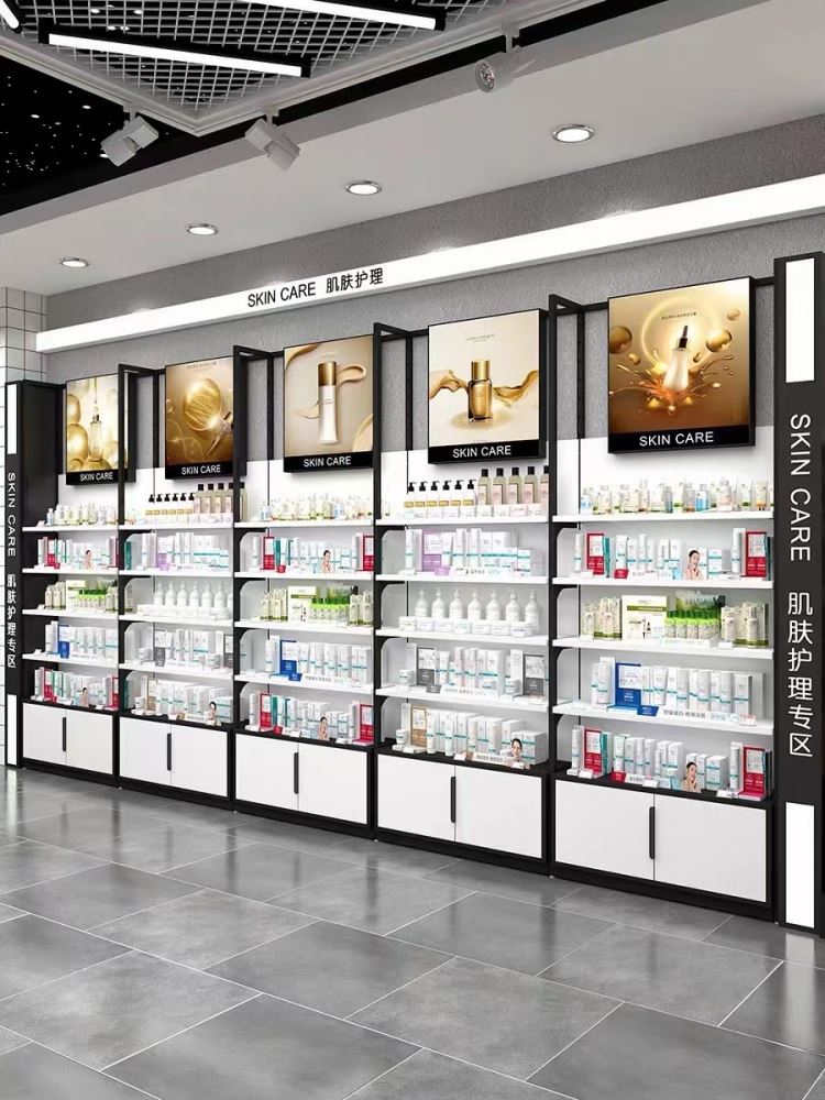 卓分化妆品展柜 饰品展示柜  商超货架 北欧风可现场安装