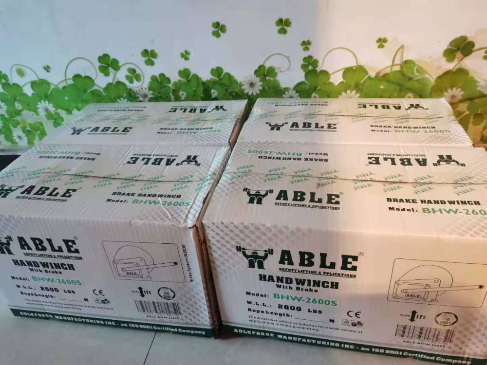 美国ABLE艾培尔自锁式手摇绞盘机BHW-2600绞盘裸机自配钢丝绳_绞盘机_起重吊装_搬运存储包装_供应_工品联盟网
